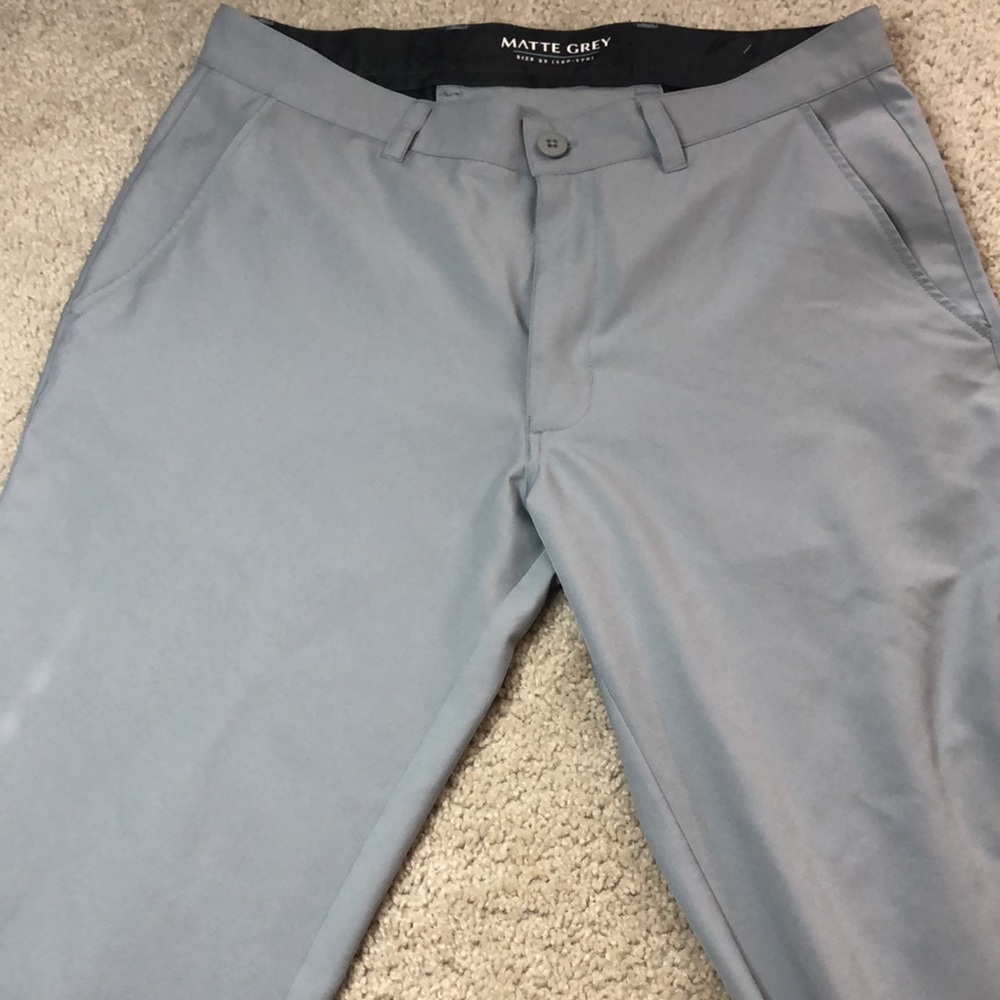 Matte Grey Golf Pants Pants 32X32 - Picture 7 of 7